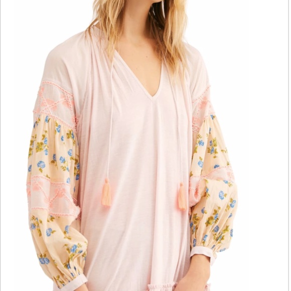 NWT- Free People🌻Mix It Up Pink Dress - Picture 4 of 7